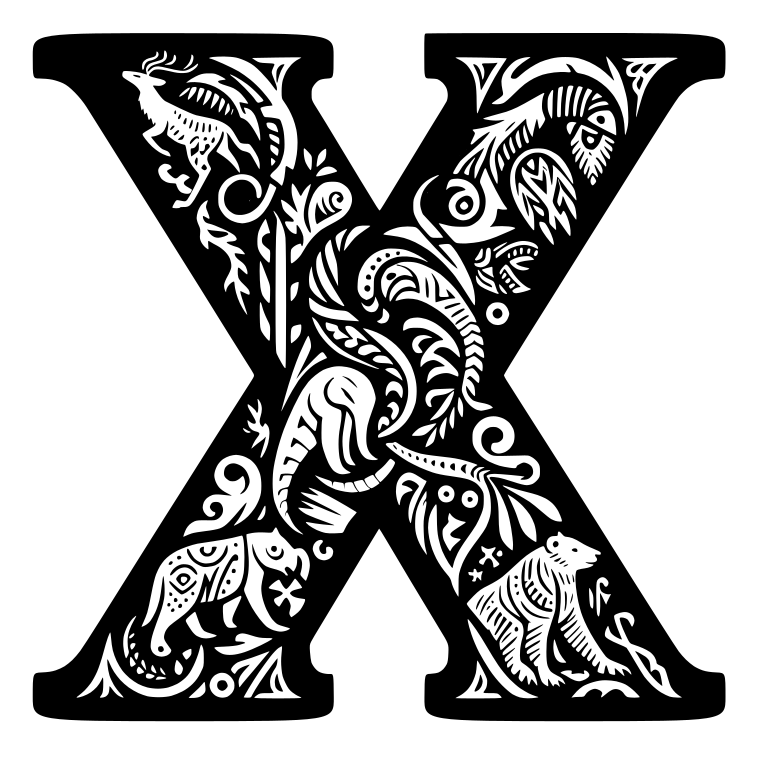 Crazy Alphabet: Letter X By Nina Máčová 