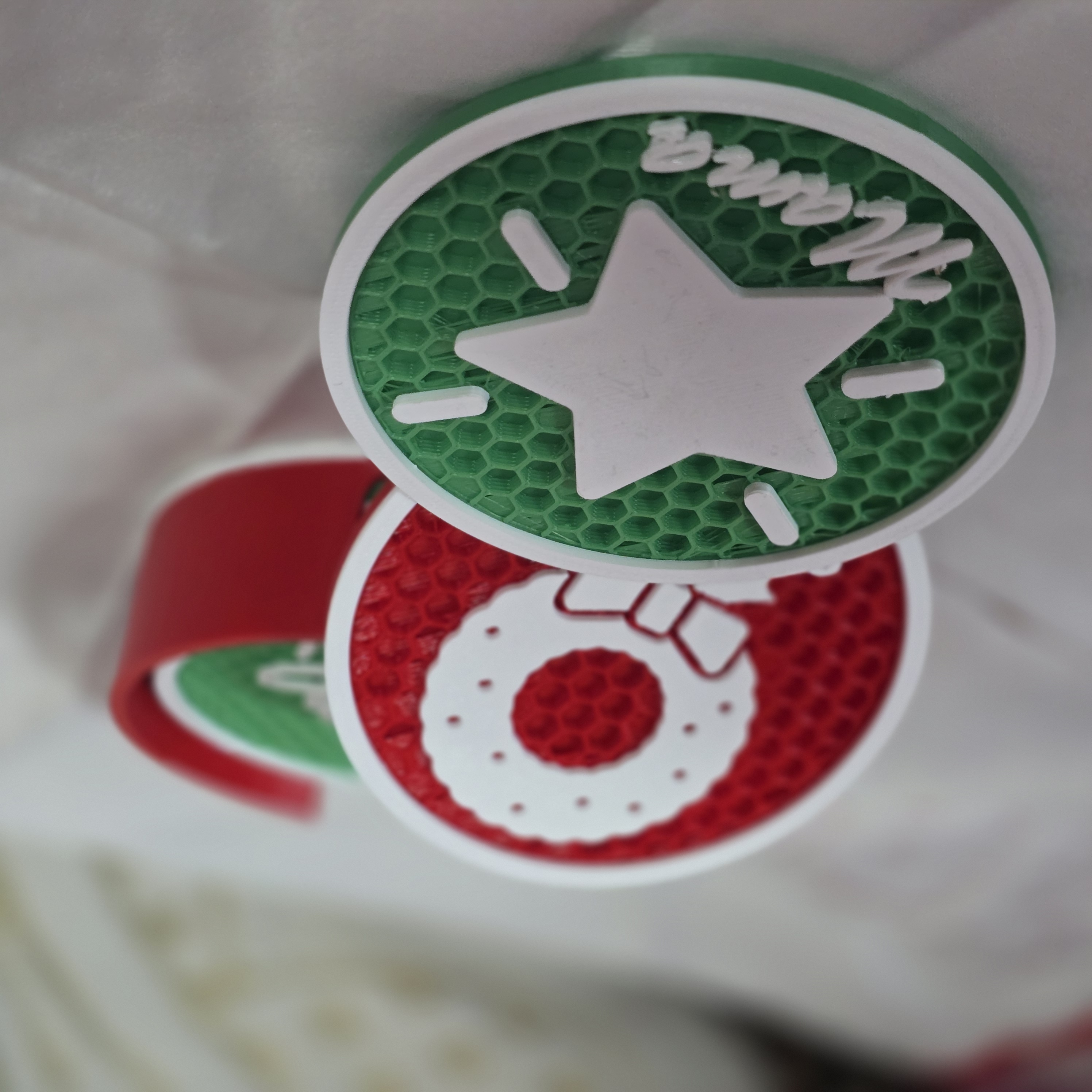 Miniatura 2 do modelo 3D Christmas Coaster set