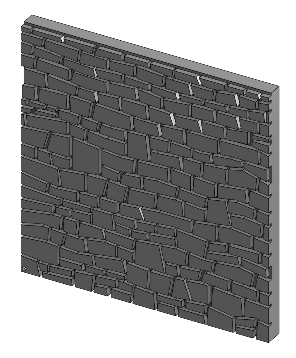 N Scale Limestone Wall Tile