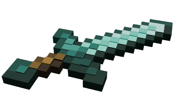 Miniatura 2 do modelo 3D Minecraft diamond sword