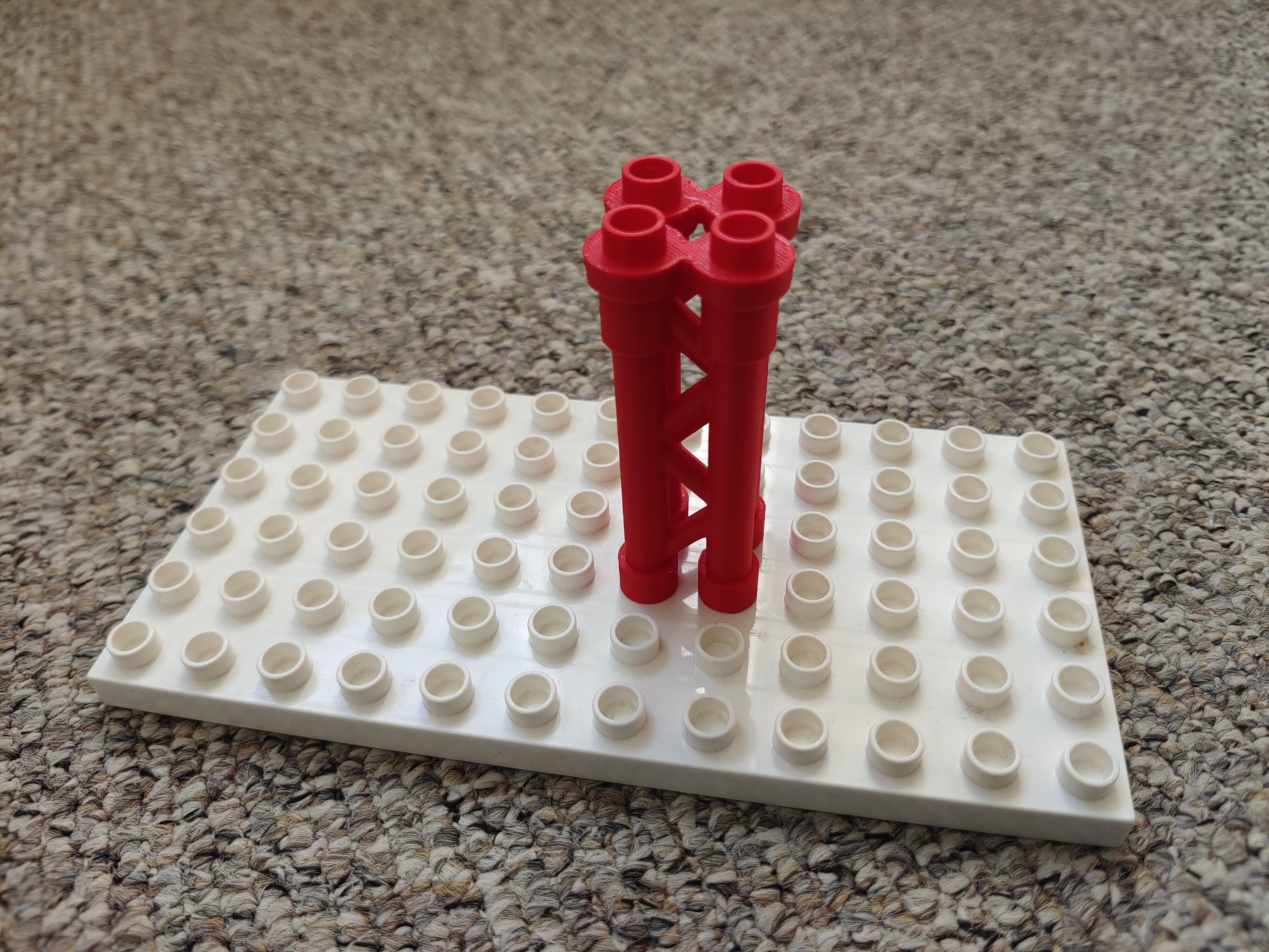 Duplo / Hubelino compatible pillar (2x2, 4 high)