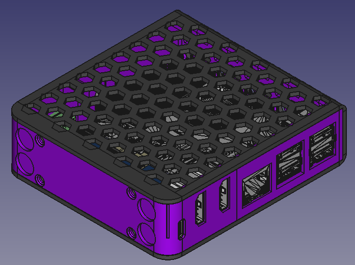 Book Case for Raspberry Pi 5 (Rpi5), Active cooler, 1 SSD, and full-HDMI