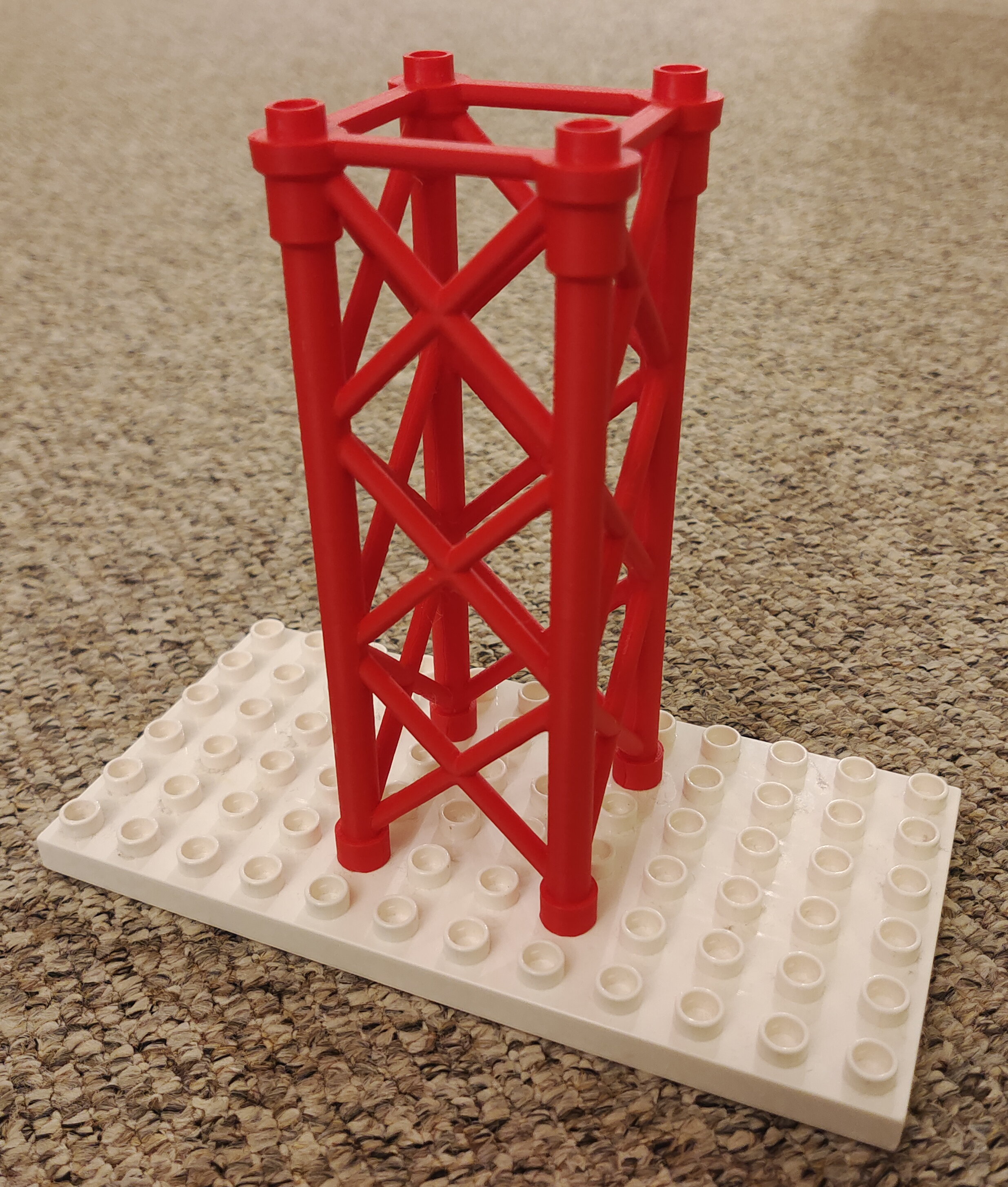Duplo / Hubelino compatible pillar (4x4, 8 high)
