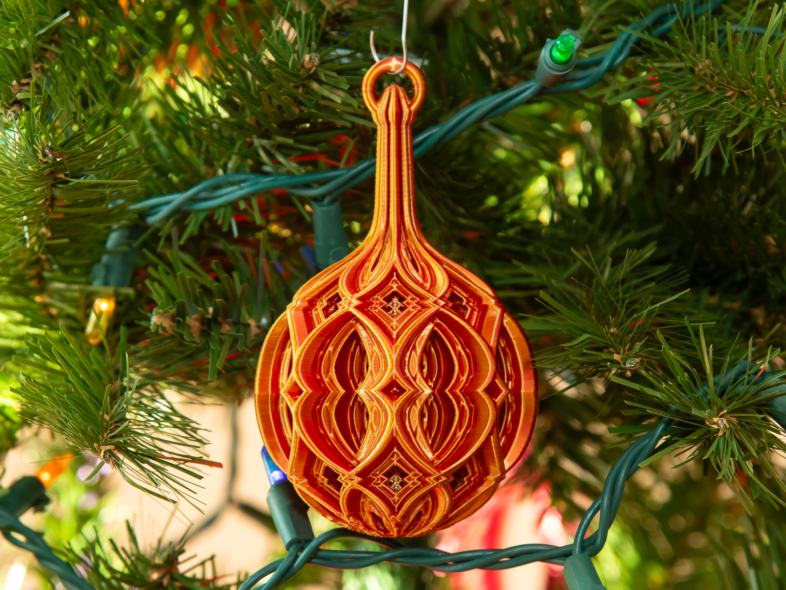 Stacked Diamond Christmas Ball