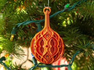 Stacked Diamond Christmas Ball