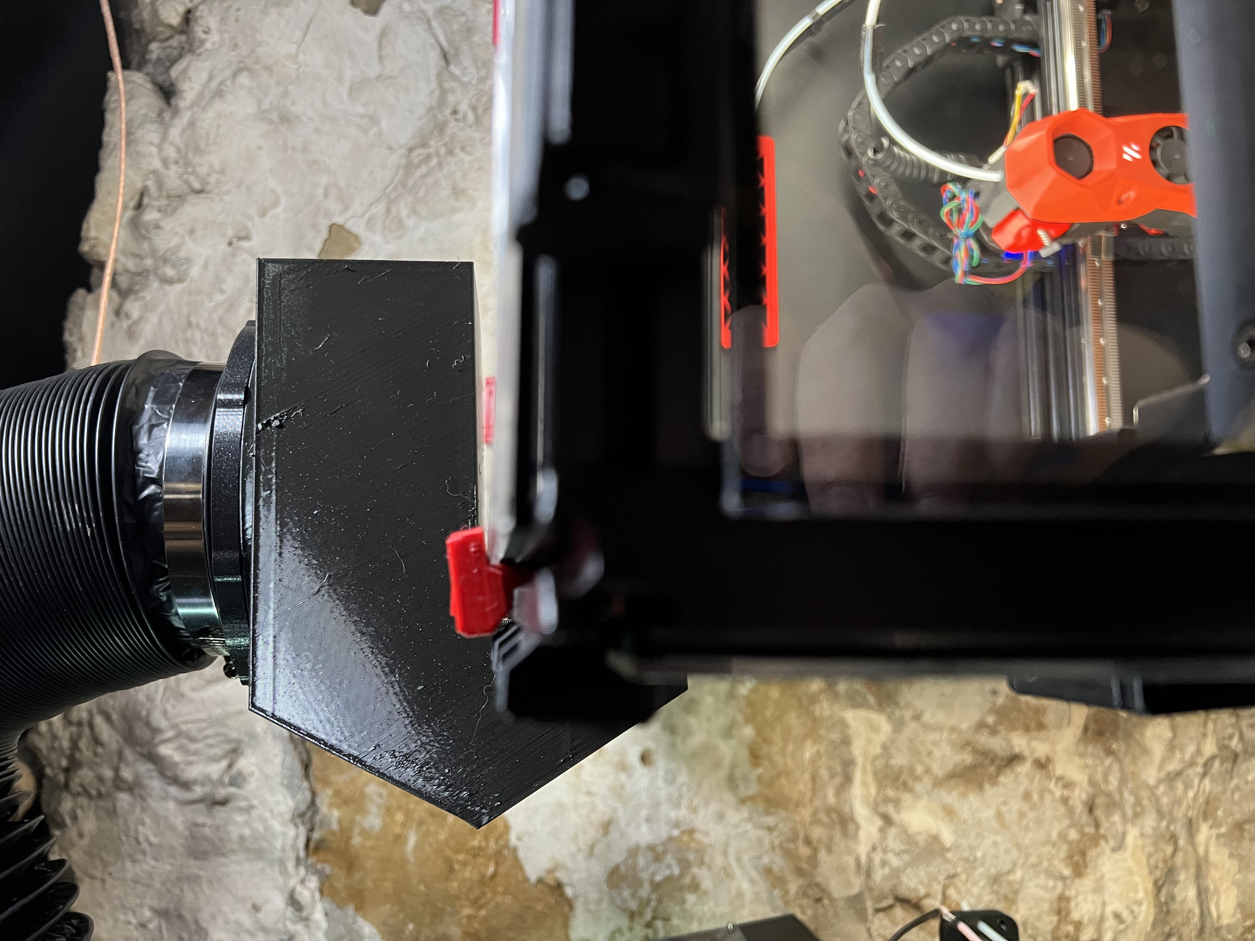 Magnetic 4-Inch Fume Exhaust Vent for Voron 2.4 and Trident 3D model thumbnail