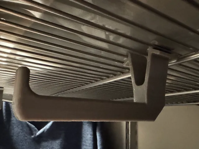 Hook for Container Store Elfa Closet System Wire Shelves