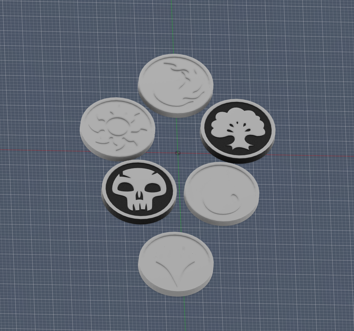 Separate color emblems