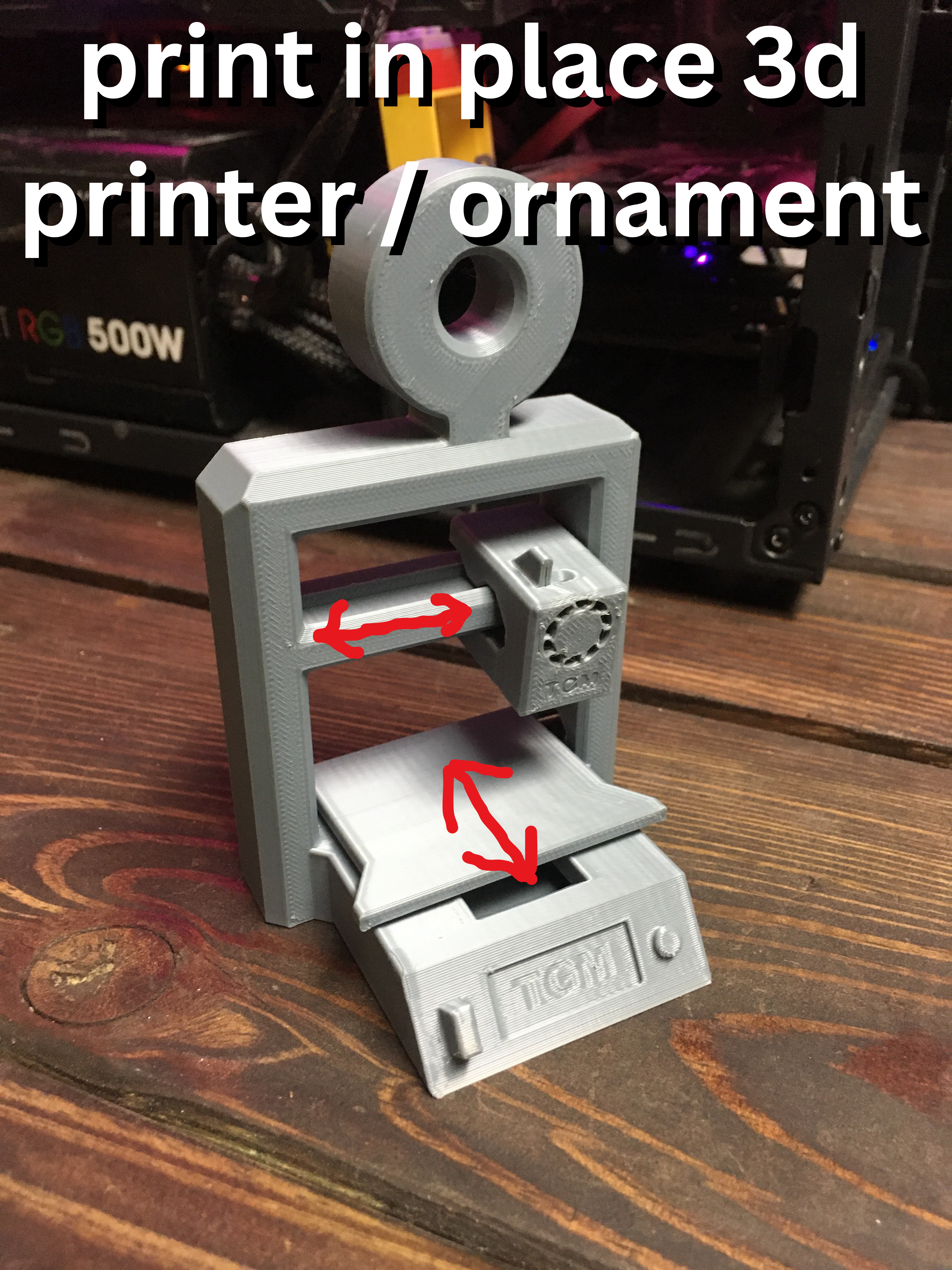 print in place 3d printer / Ornament