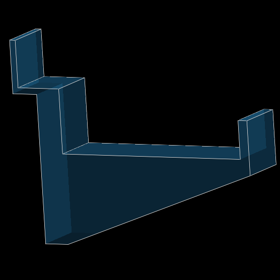 Miniatura 2 do modelo 3D Slatwall Hook - 2.5"