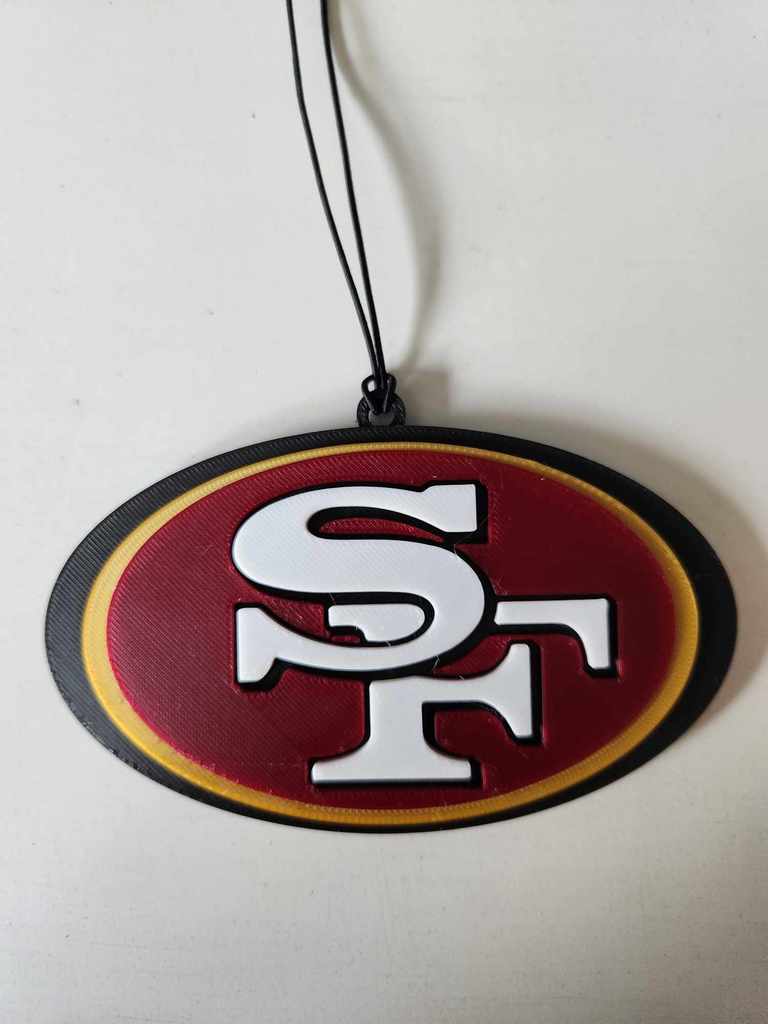 San Francisco 49ers Car Rearview Mirror Ornament
