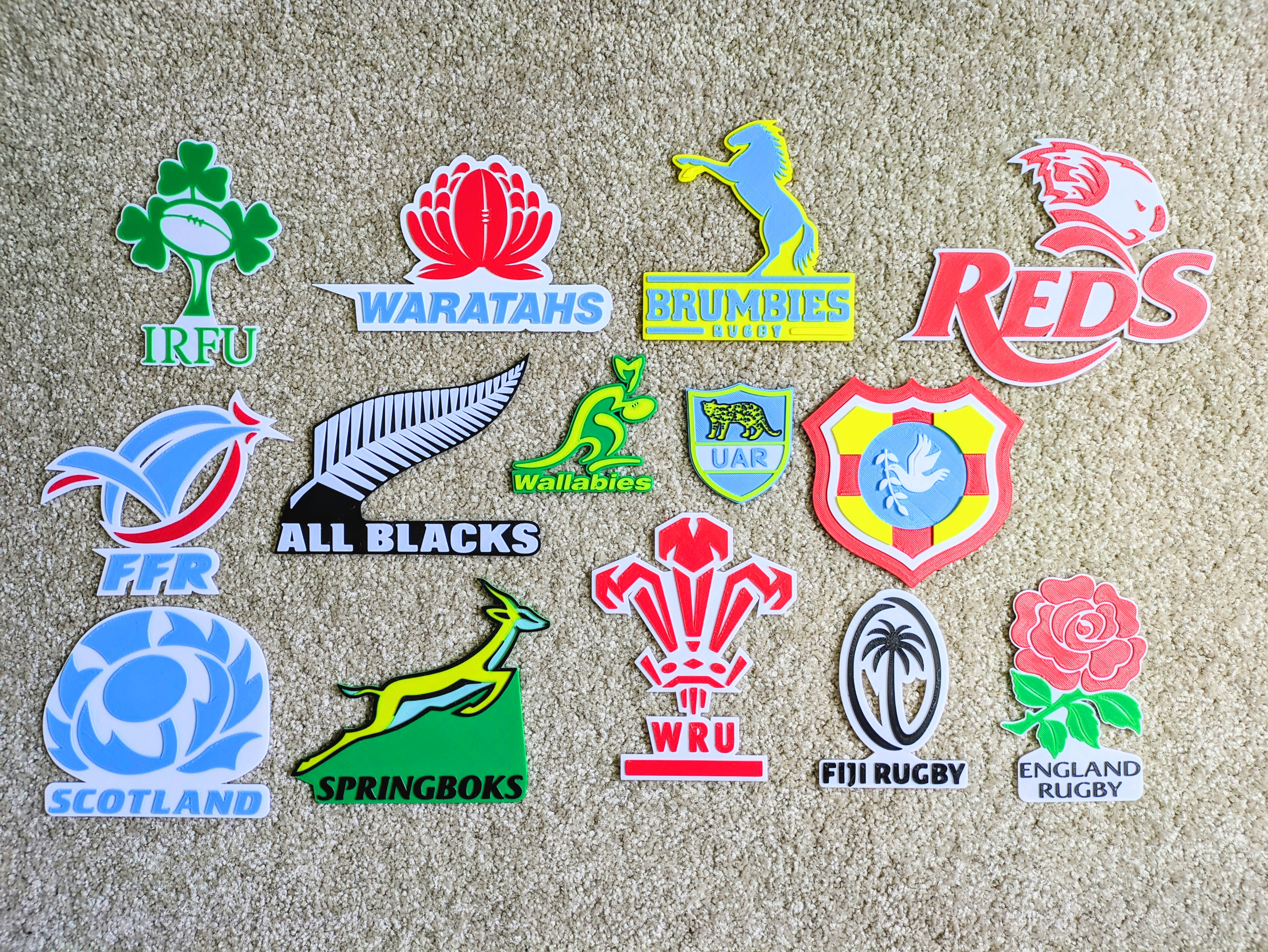 Rugby Union Team Logos