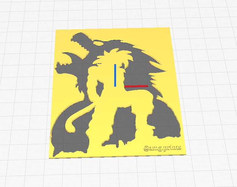 SSJ4 Goku Wall Art