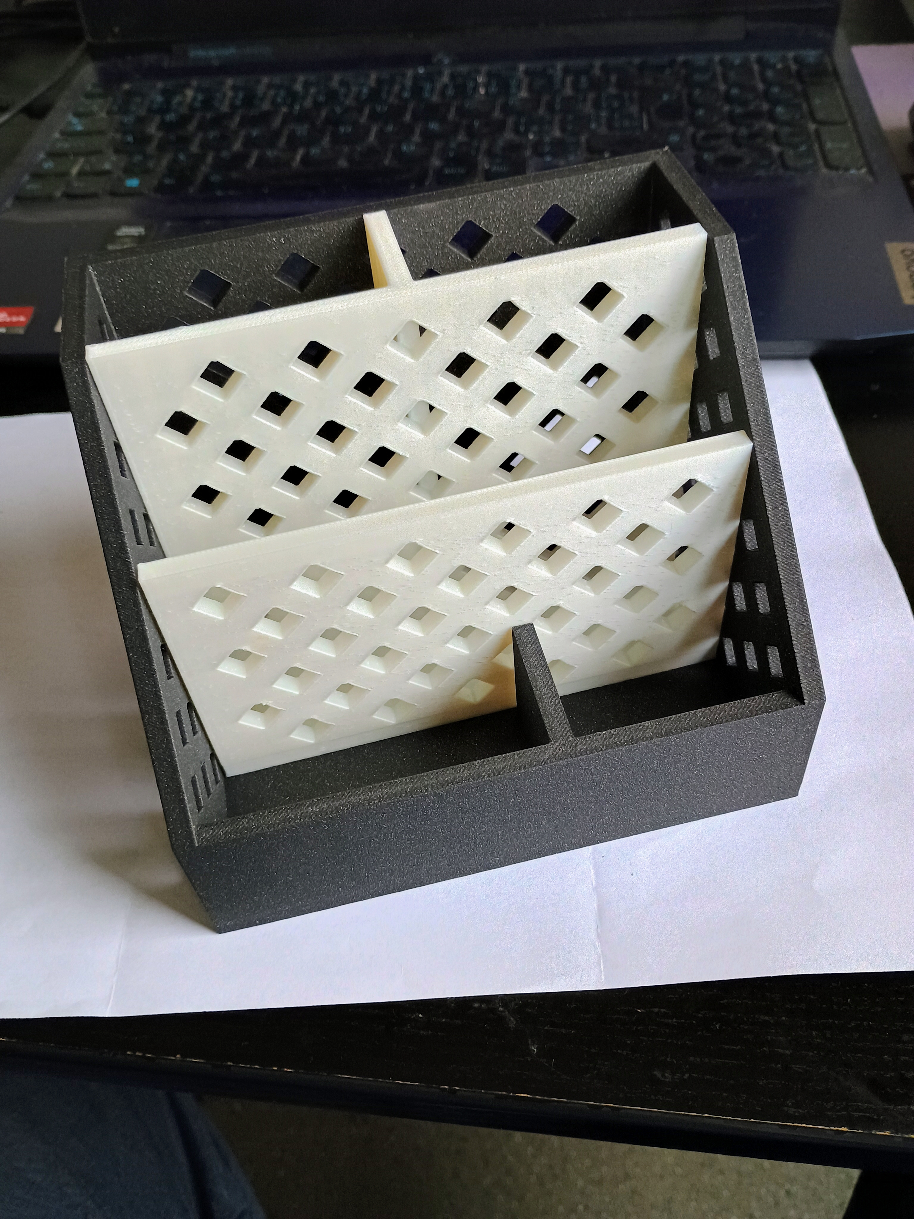 Desk organizer desktop organizer organizers office organizer table pencil holder pen holder pencil stand easy print without support tested — miniatura 2
