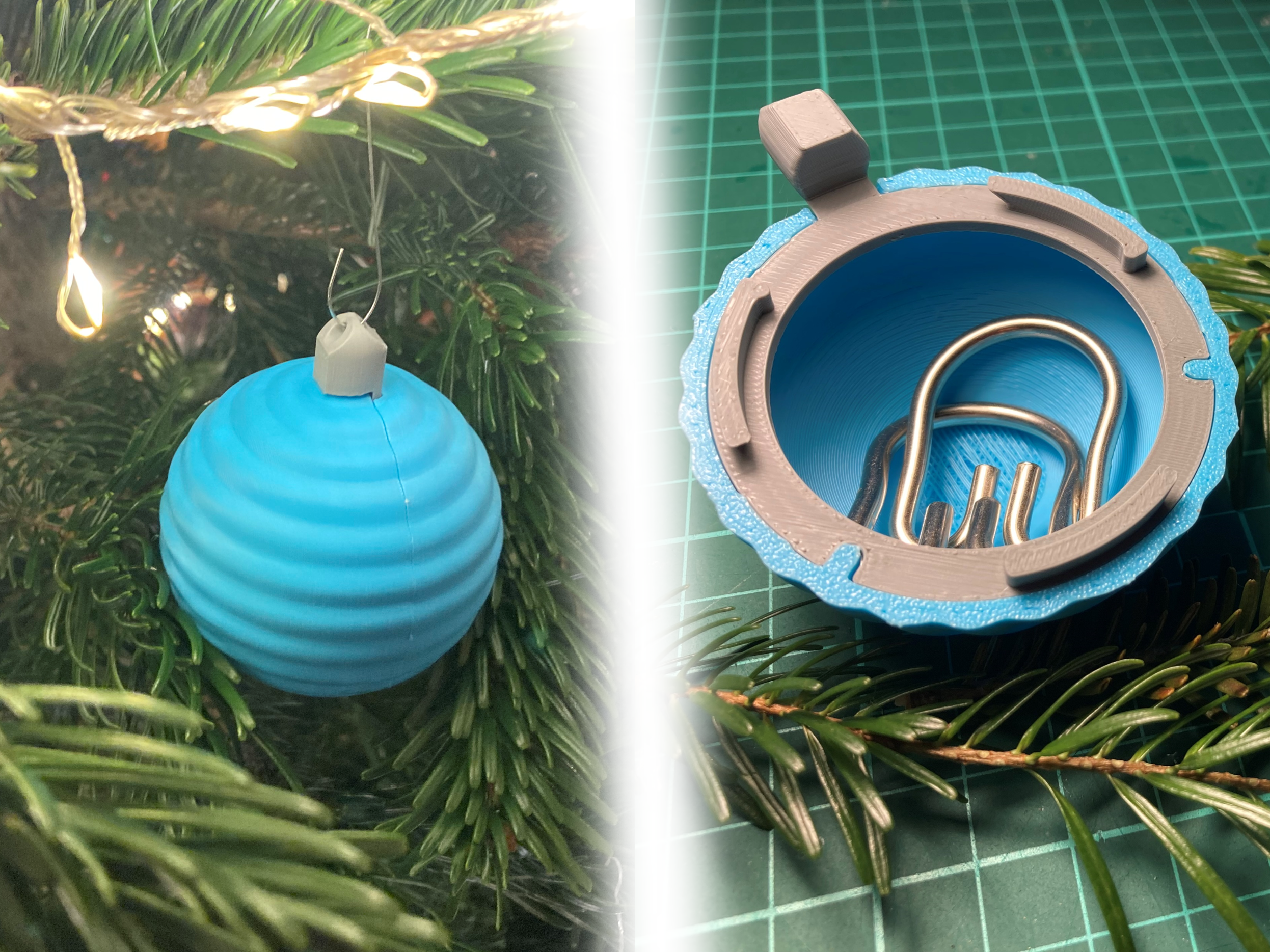 A Christmas ornament safe box / untraditional gift box