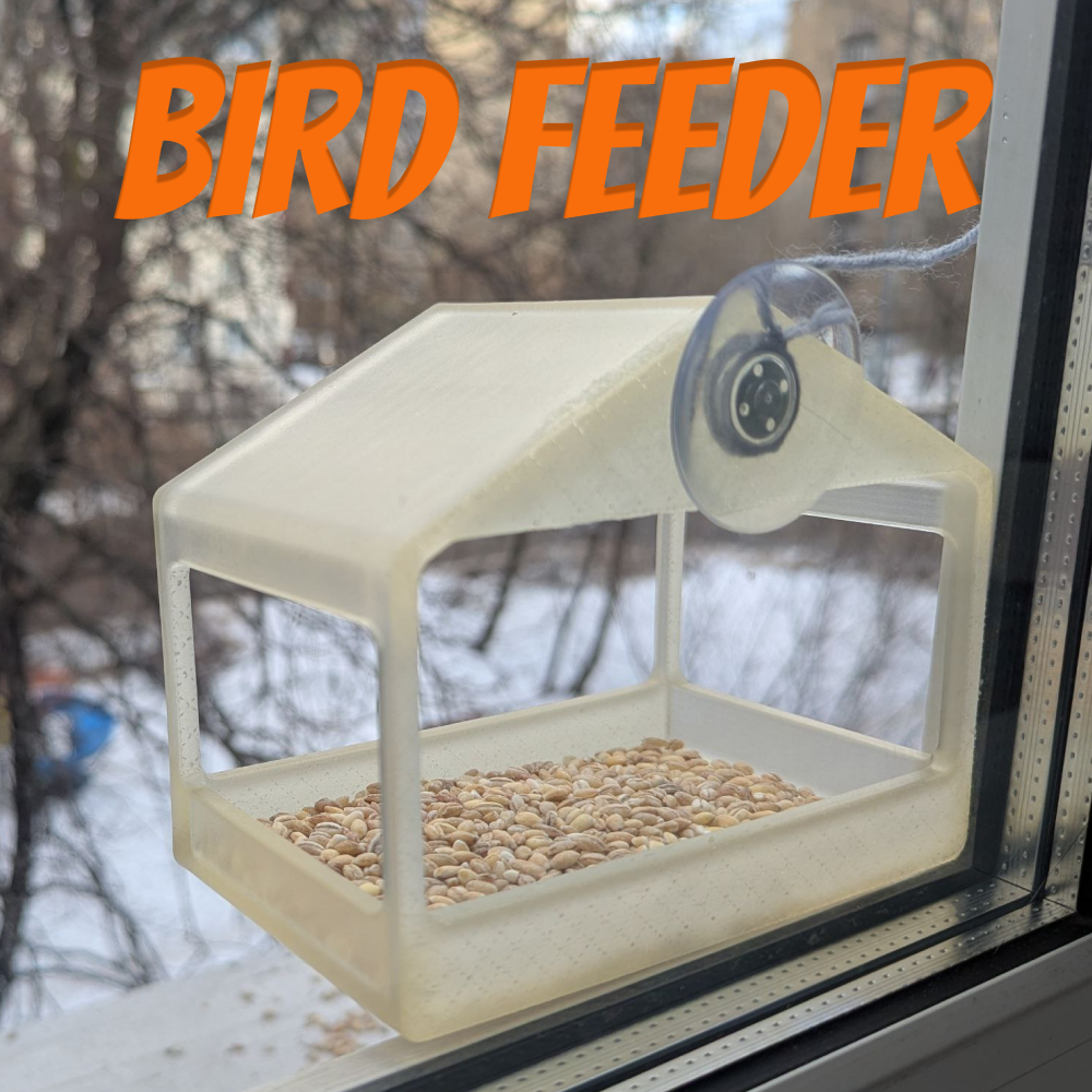Miniatura 2 do modelo 3D Window Bird Feeder