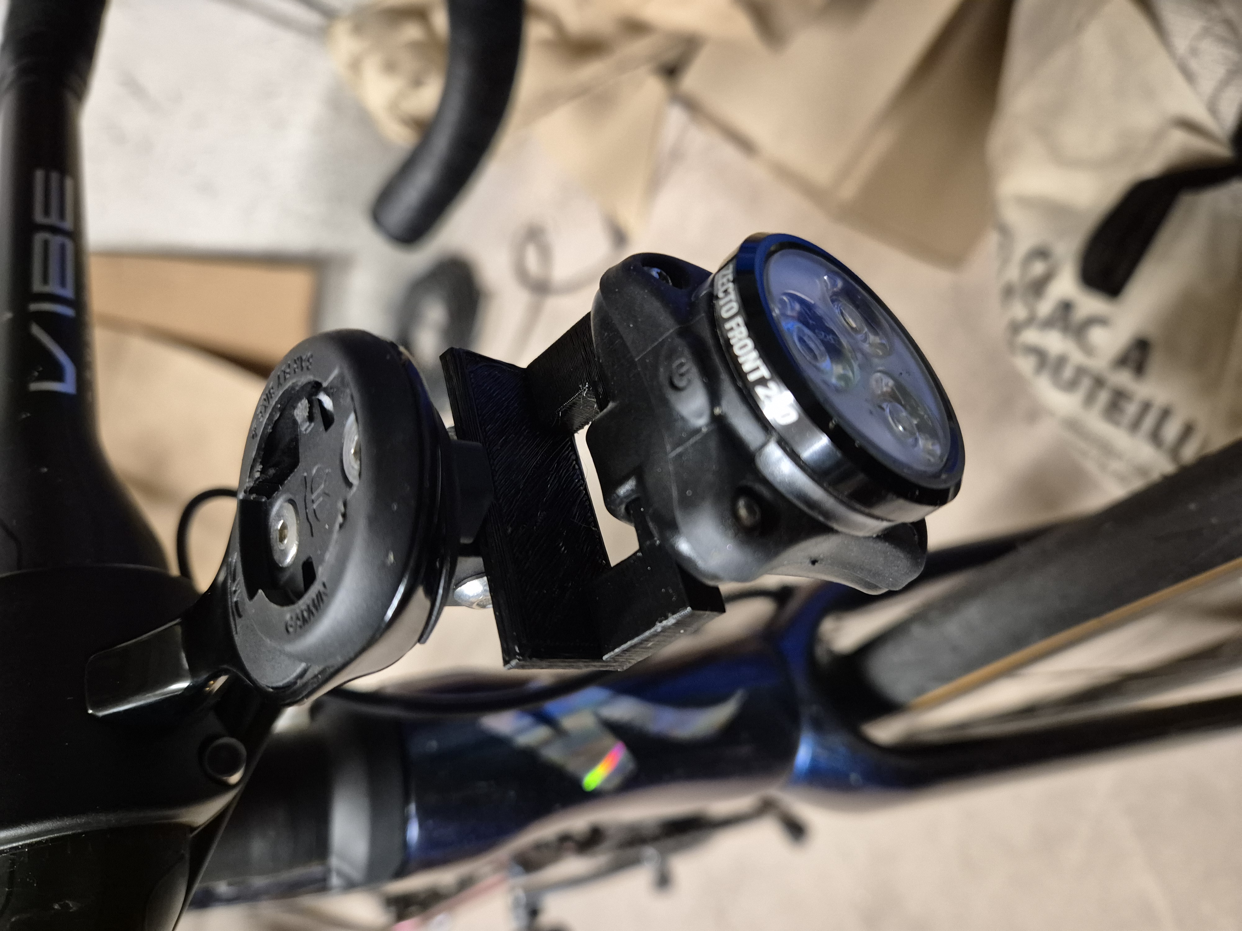 Lezyne Zecto Front 250 Gopro mount