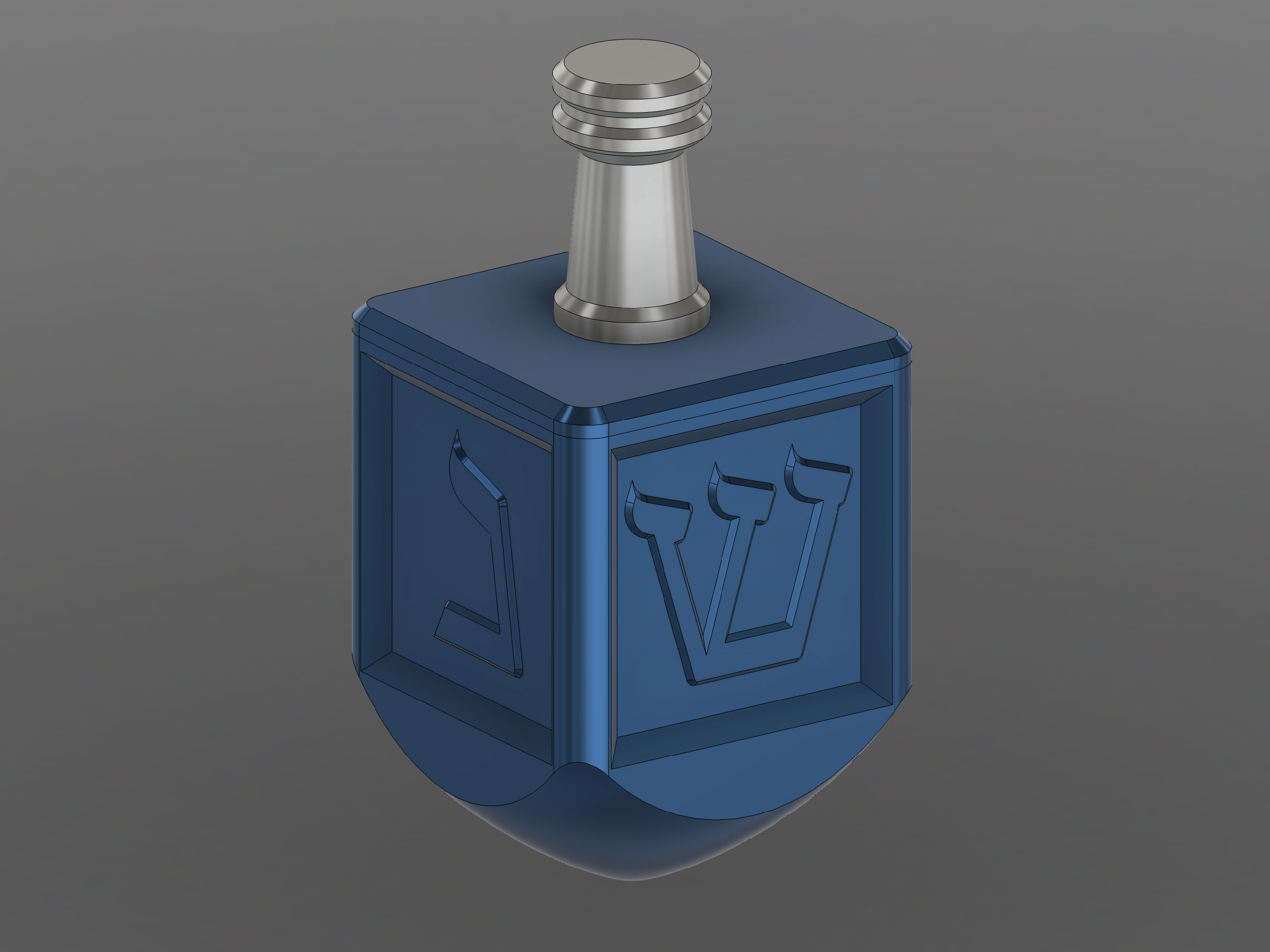Miniatura 5 do modelo 3D Big Dreidel