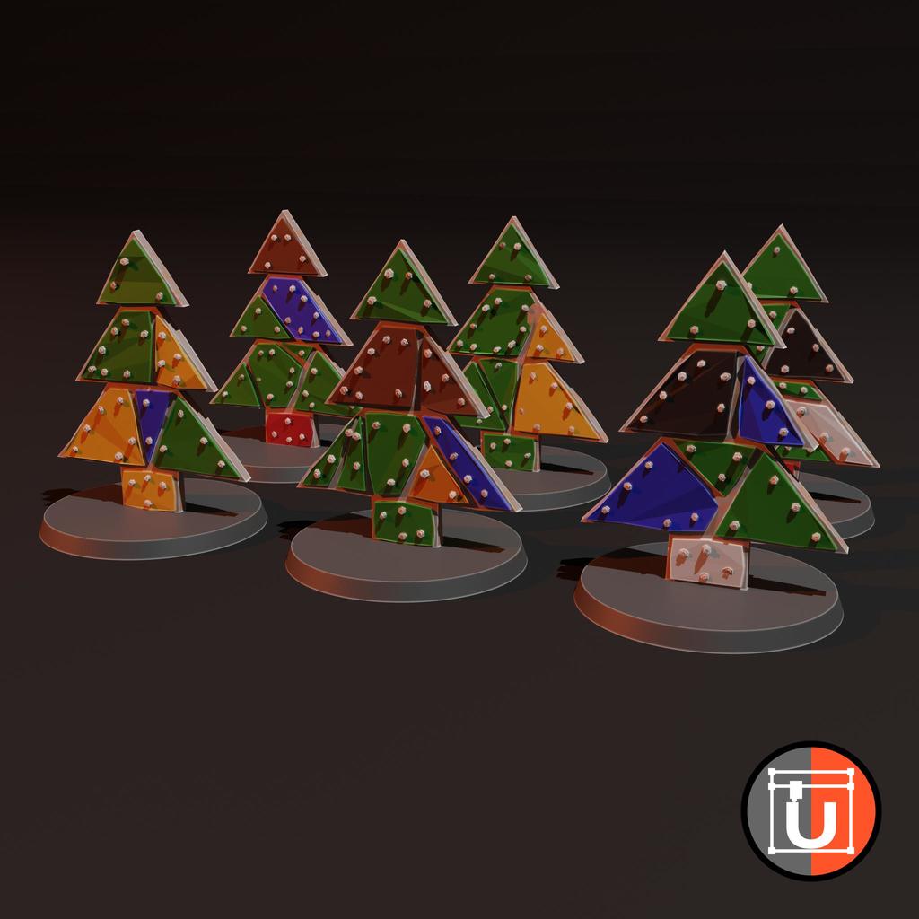 Scrap Metal Christmas Trees