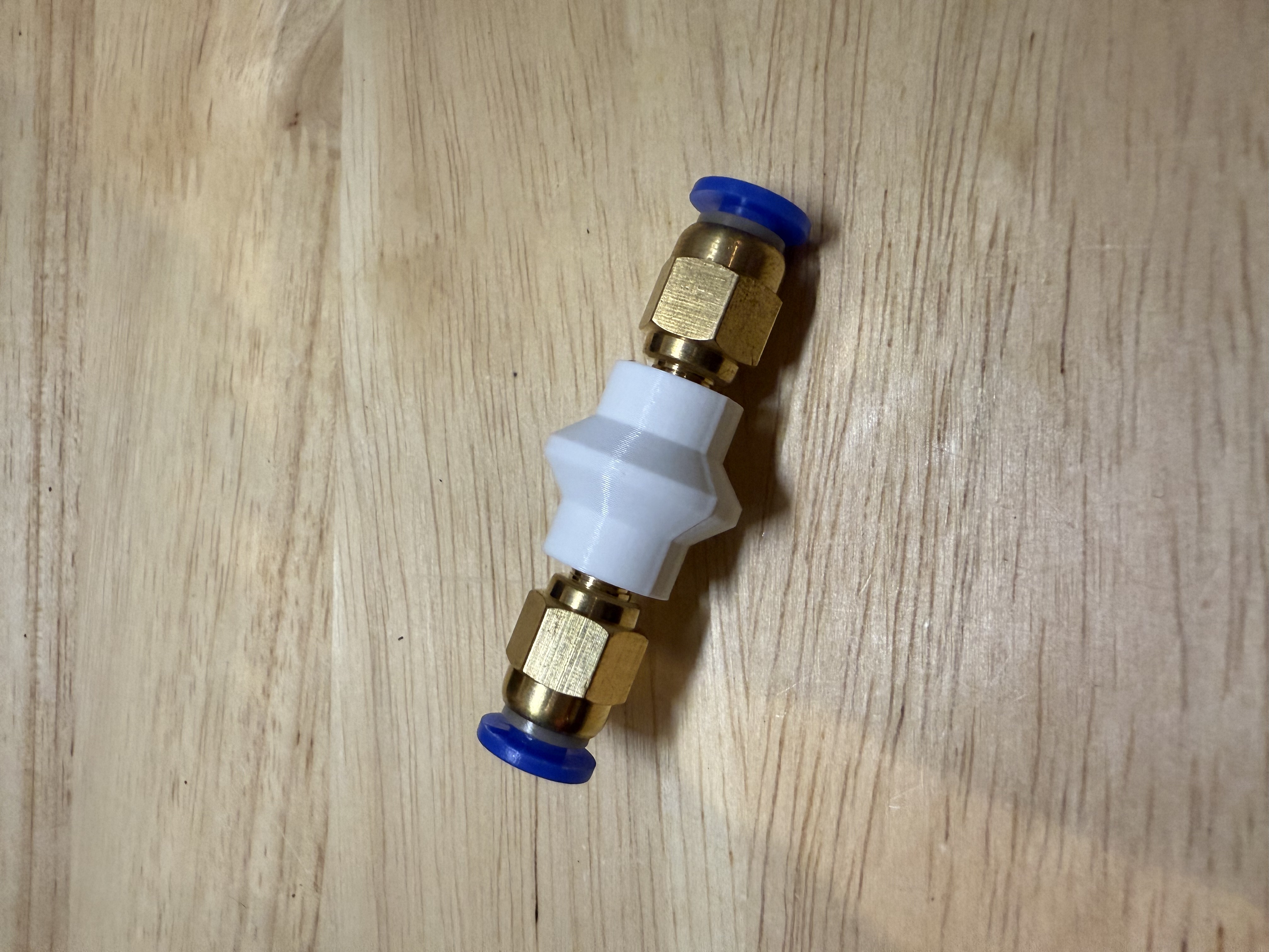 PTFE Tube Coupler M6 to M6 Both Threaded