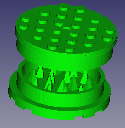 LEGO compatible grinder