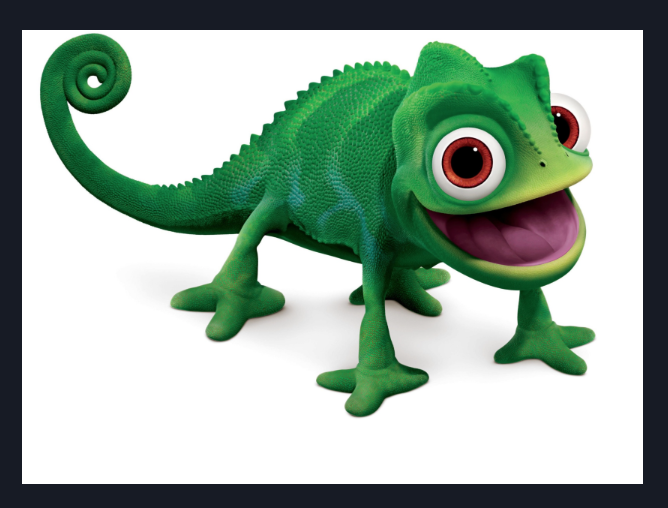 Rapunzel chameleon