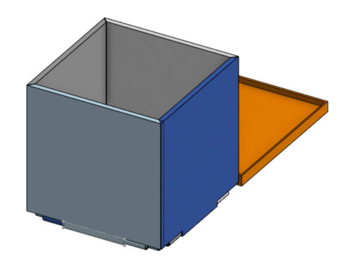 Wall falling box