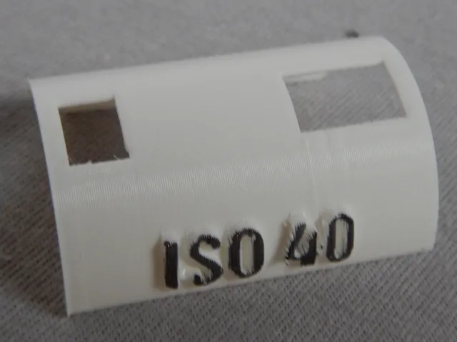 Schablone für DX-Code ISO 40; Template for DX code ISO 40