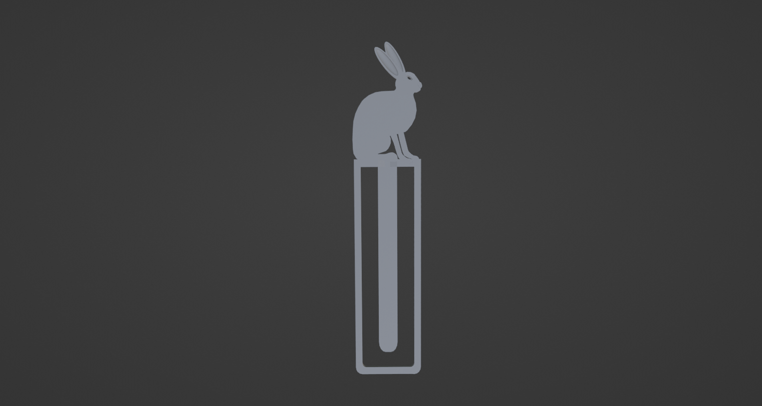 Miniatura 3 do modelo 3D Hare bookmark