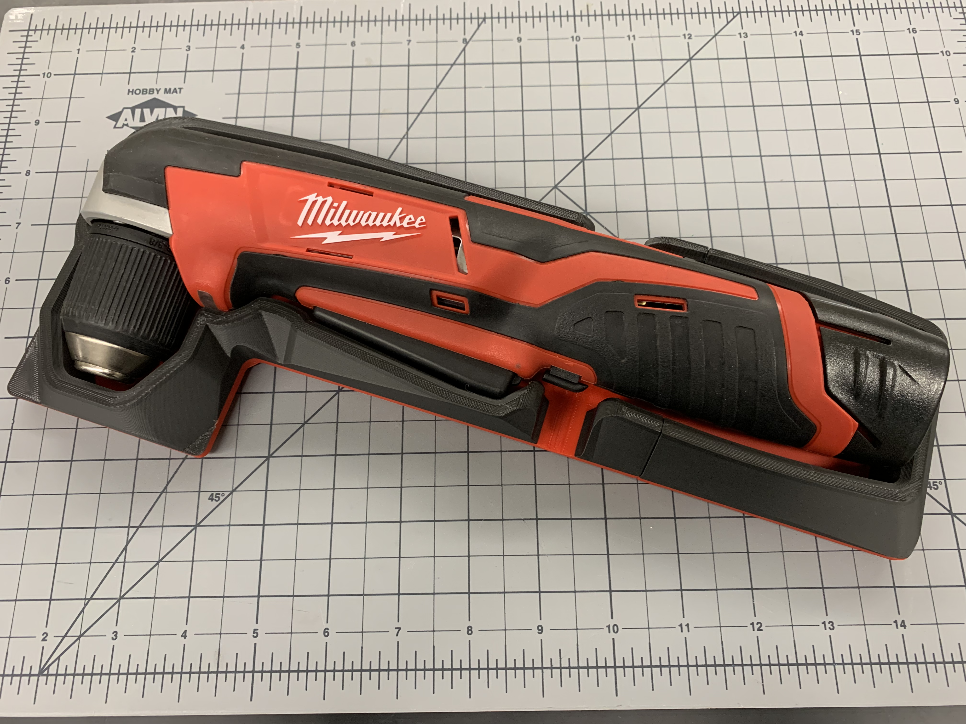 Gridfinity Shadow Tray- Milwaukee Right Angle Drill 2415-20