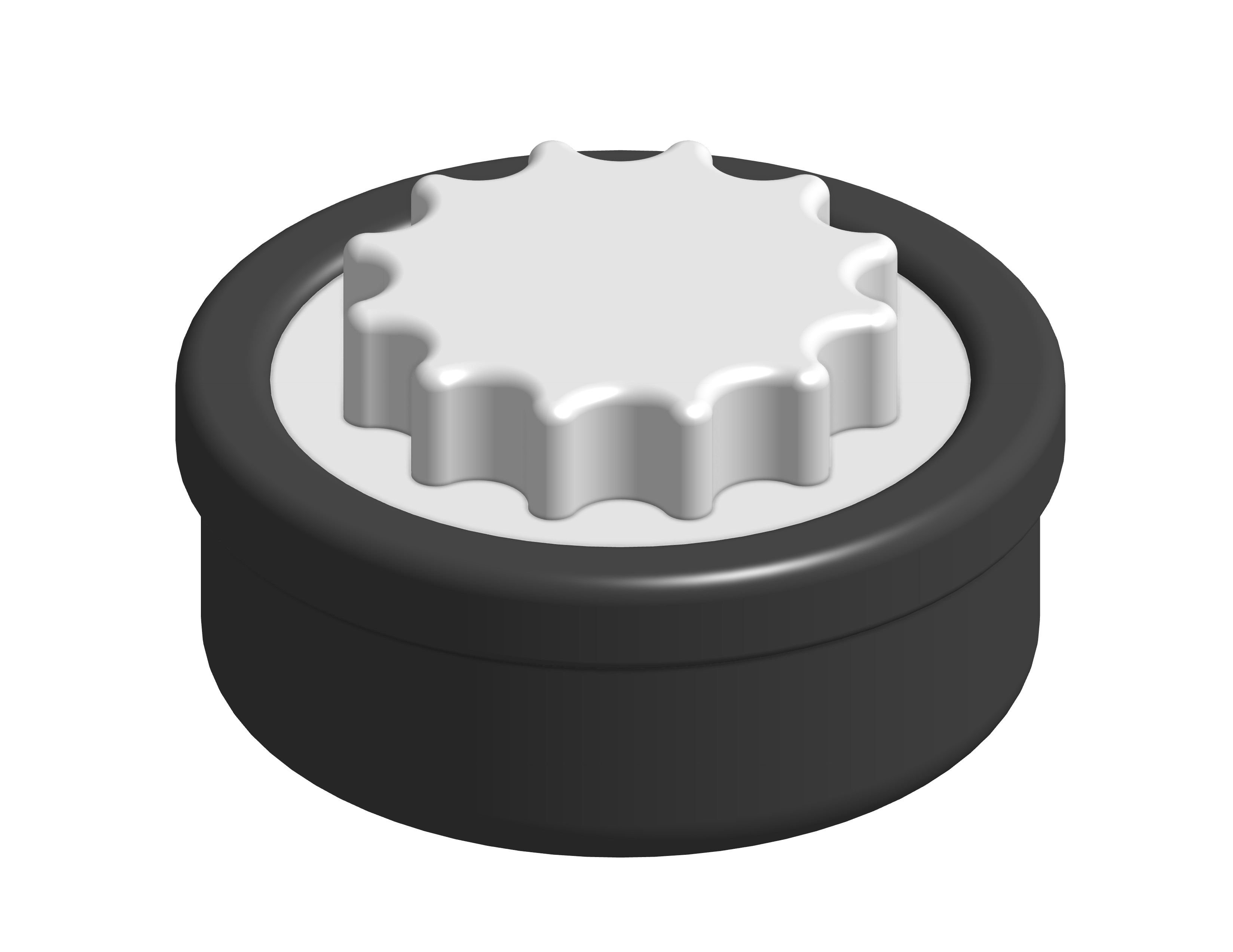 Clicking fidget knob