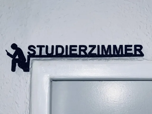 Studierzimmer Schild L & R