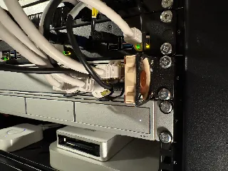40mm rack fan mount for SFP adapter cooling