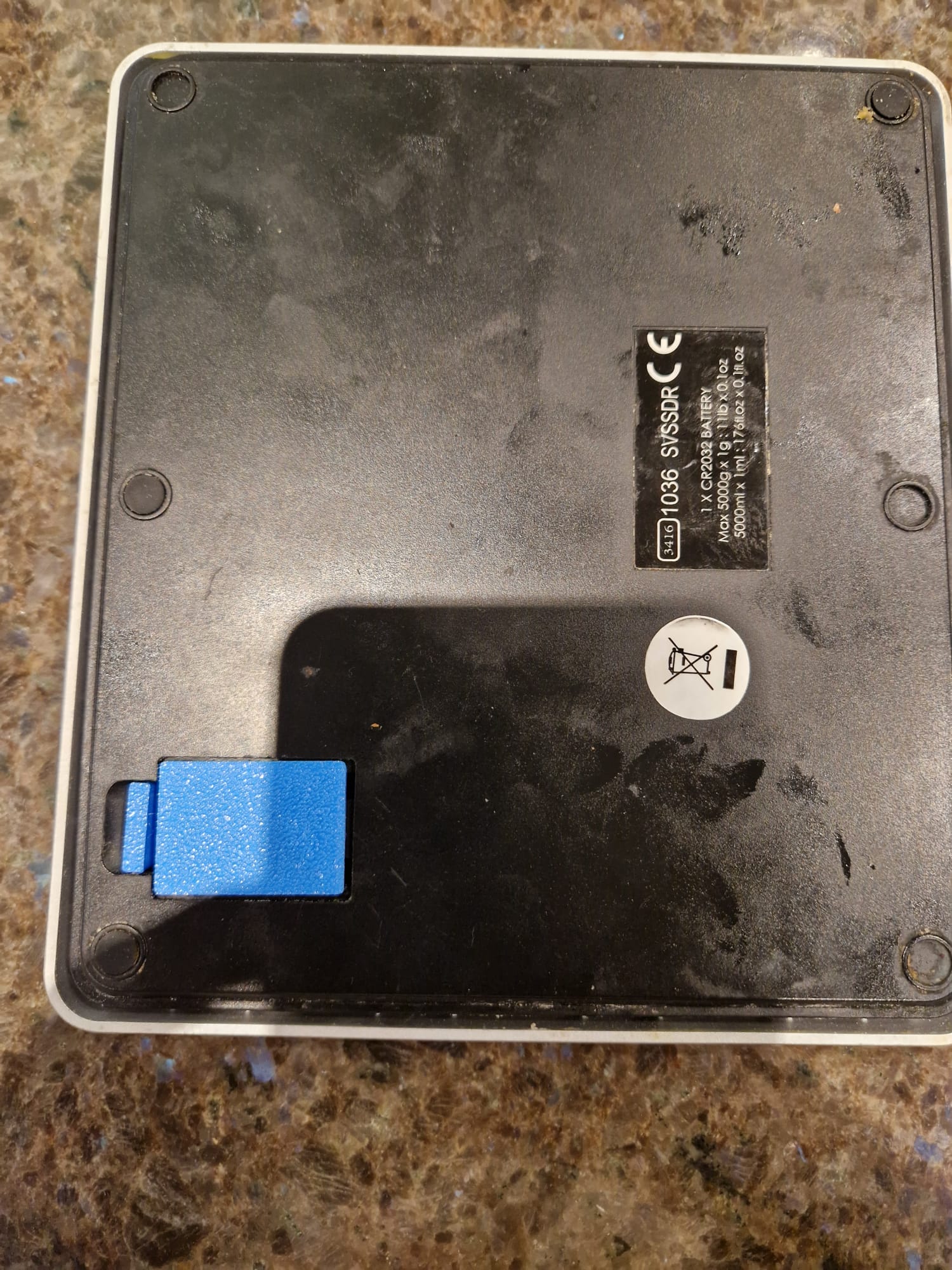 Salter 1036 Kitchen Scales Battery Cover Replacement