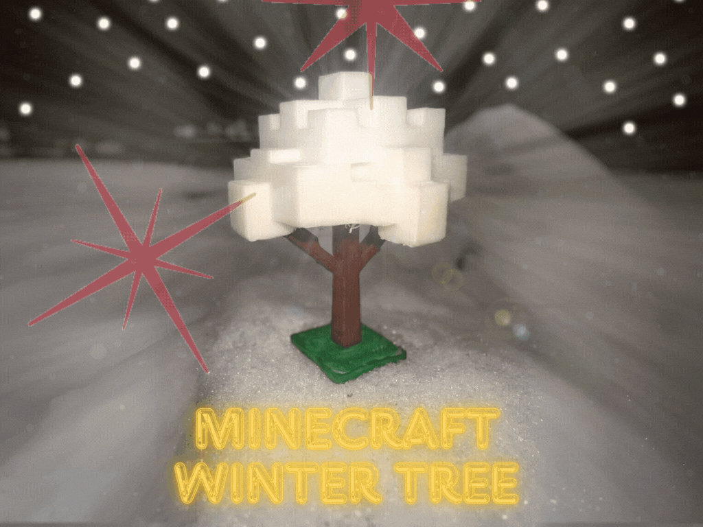 Minecraft winter tree