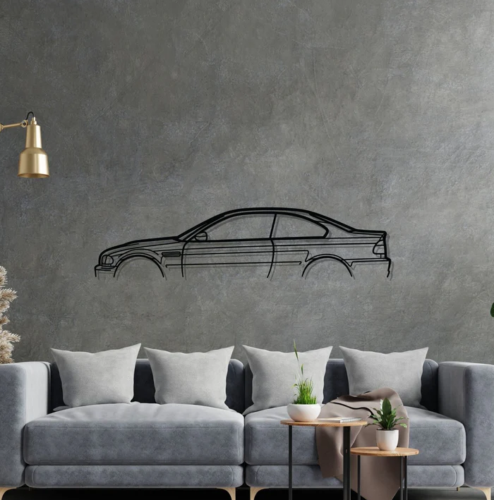 E46 M3 Silhouette Wall Art