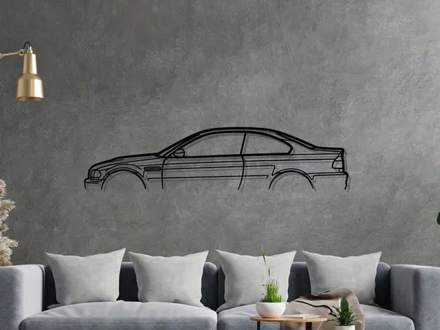 E46 M3 Silhouette Wall Art
