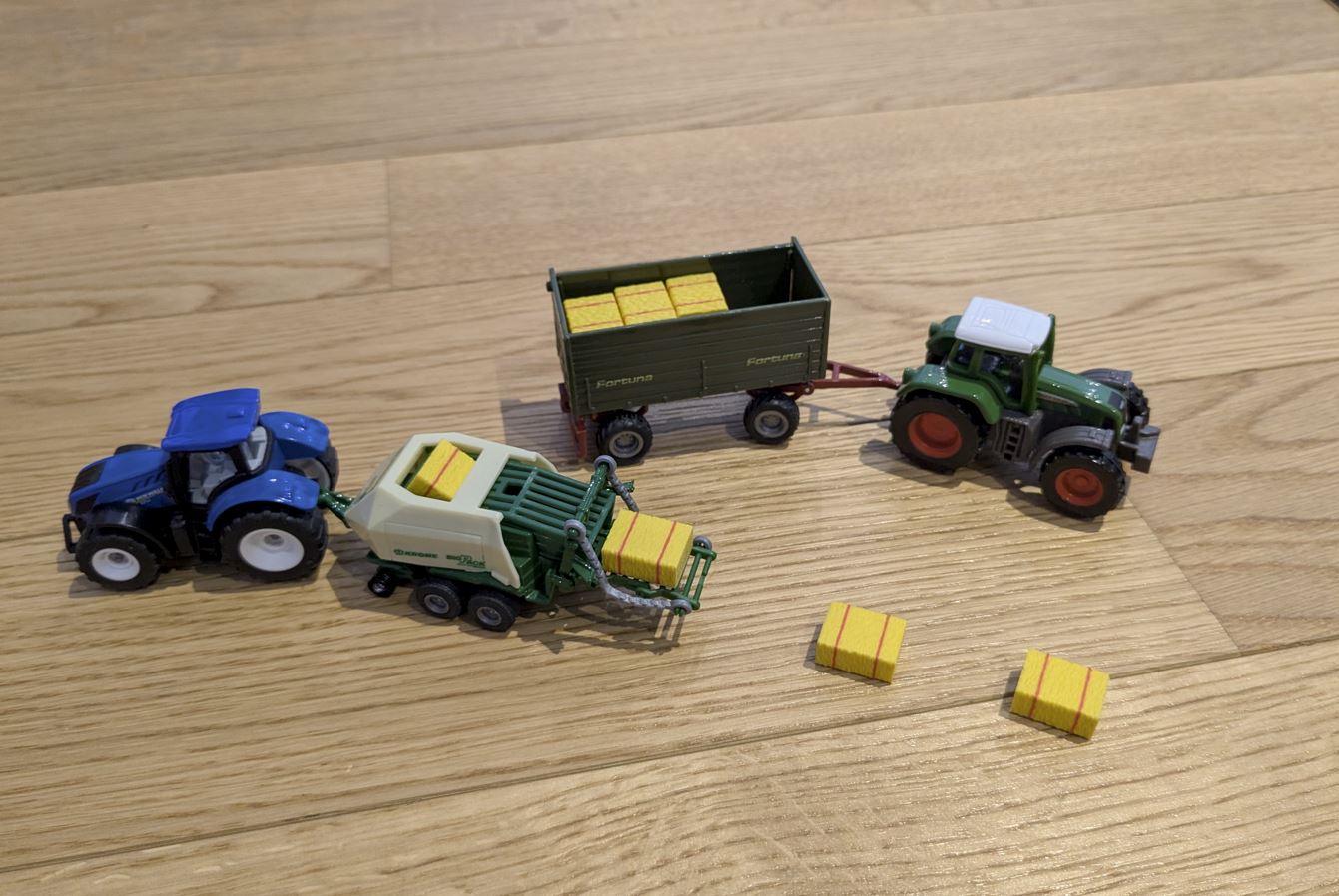 Straw Bale for Siku 1628 Krone Big Pack (1:87)