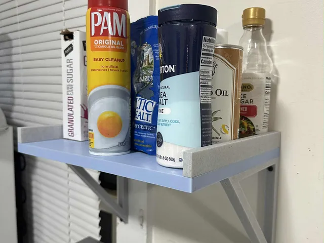 13" Wide 10" Deep Shelf With Brackets