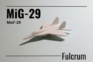 MIG-29 Fulcrum print-in-place micro jet fighter
