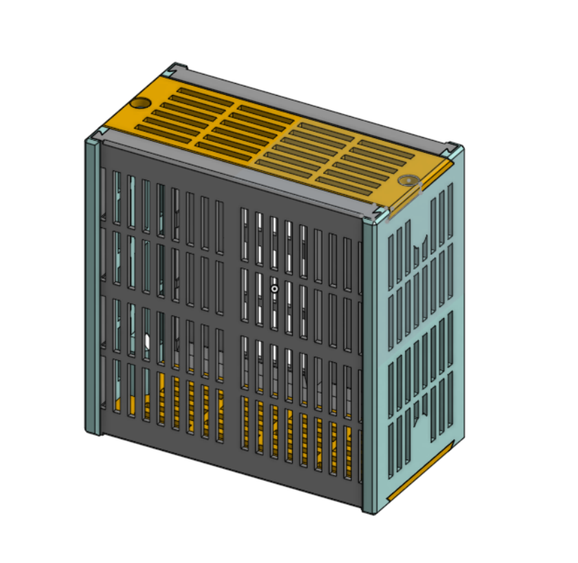 Large tall rectangular desiccant container box with funnel — miniatura 10