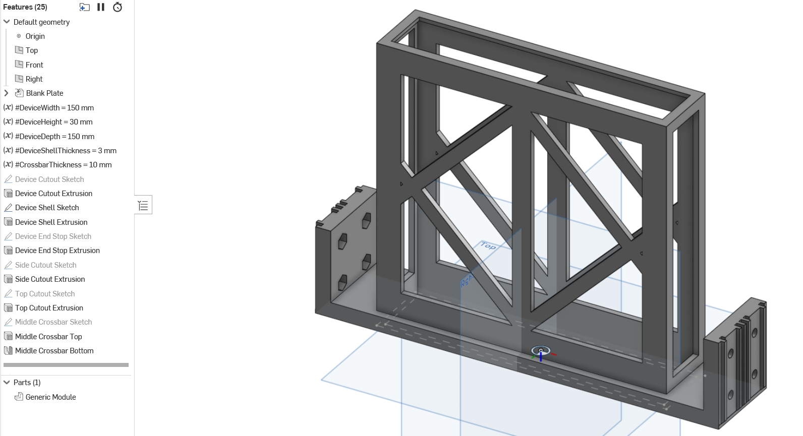 ESRack Customizable Device Mount