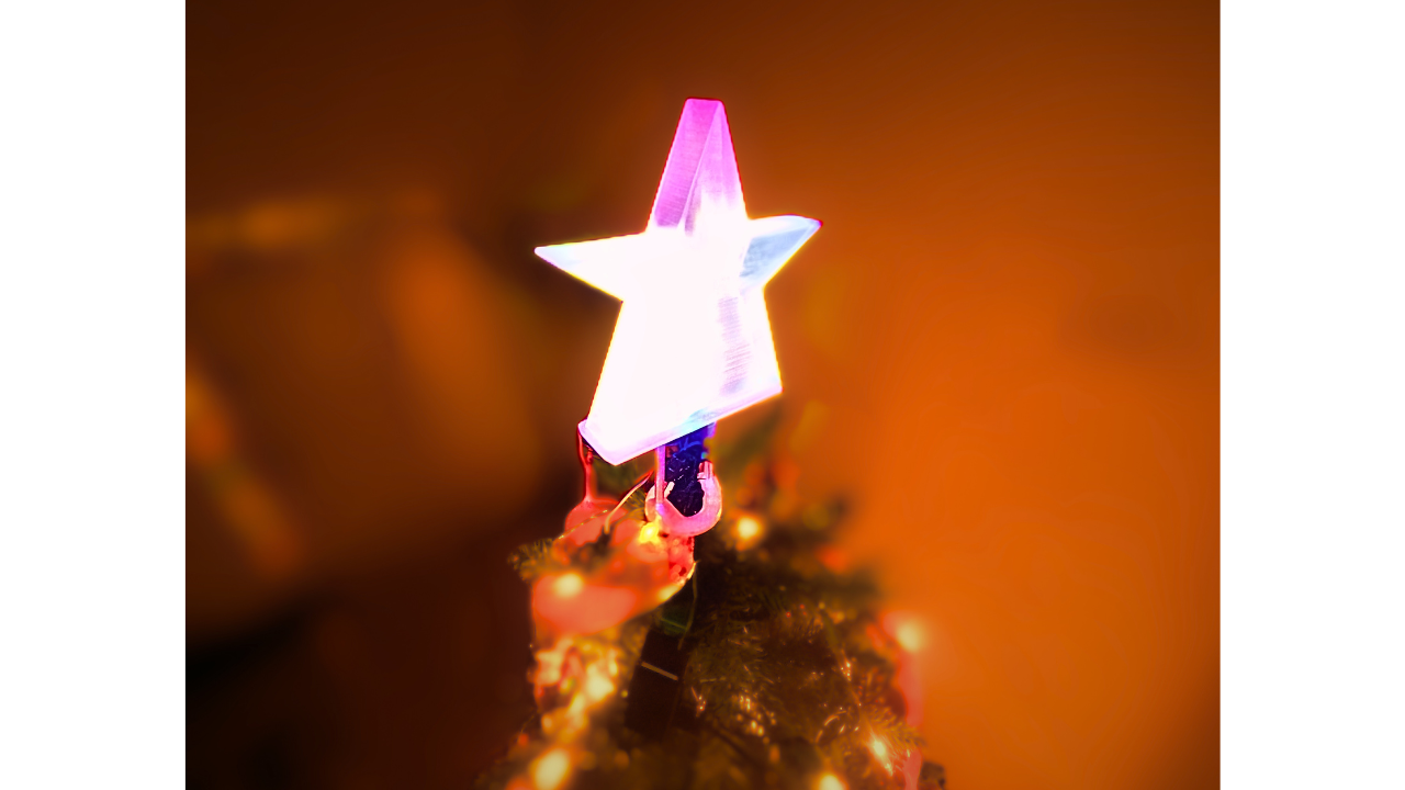 The Star of Hope - 6.5 in RGB Christmas Tree Topper