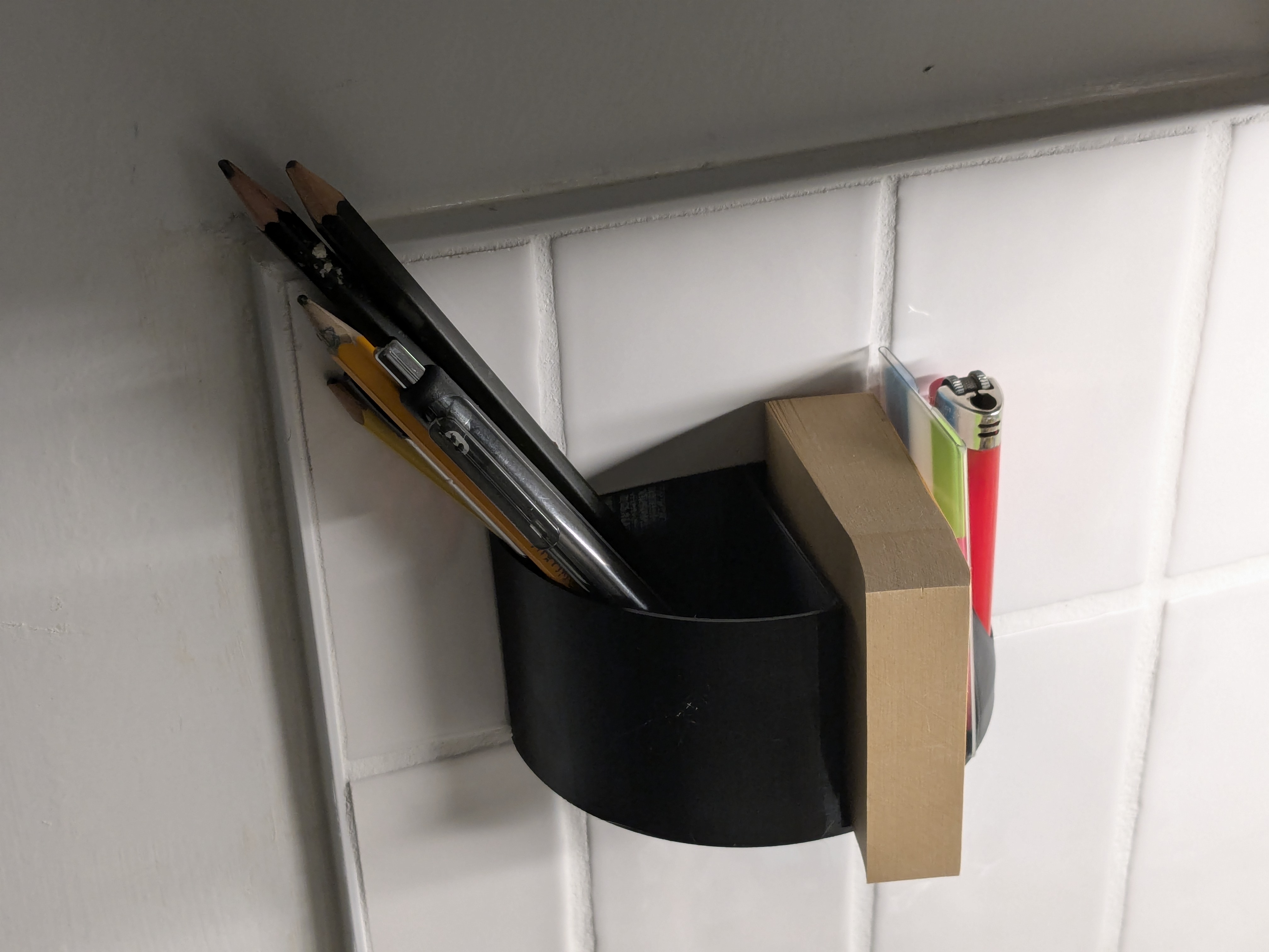 Pen, sticky note, and lighter organizer