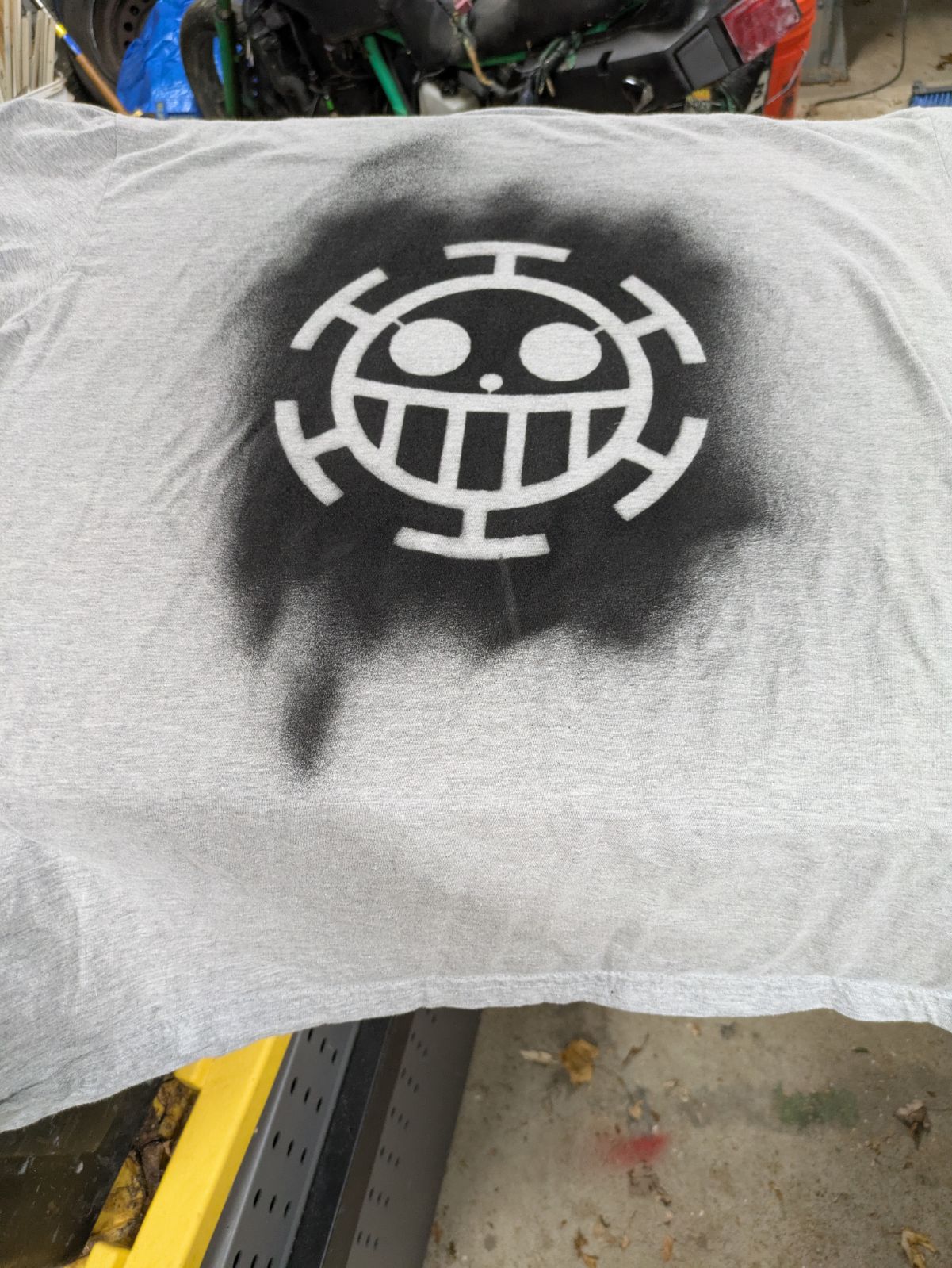 Heart Pirate stencil