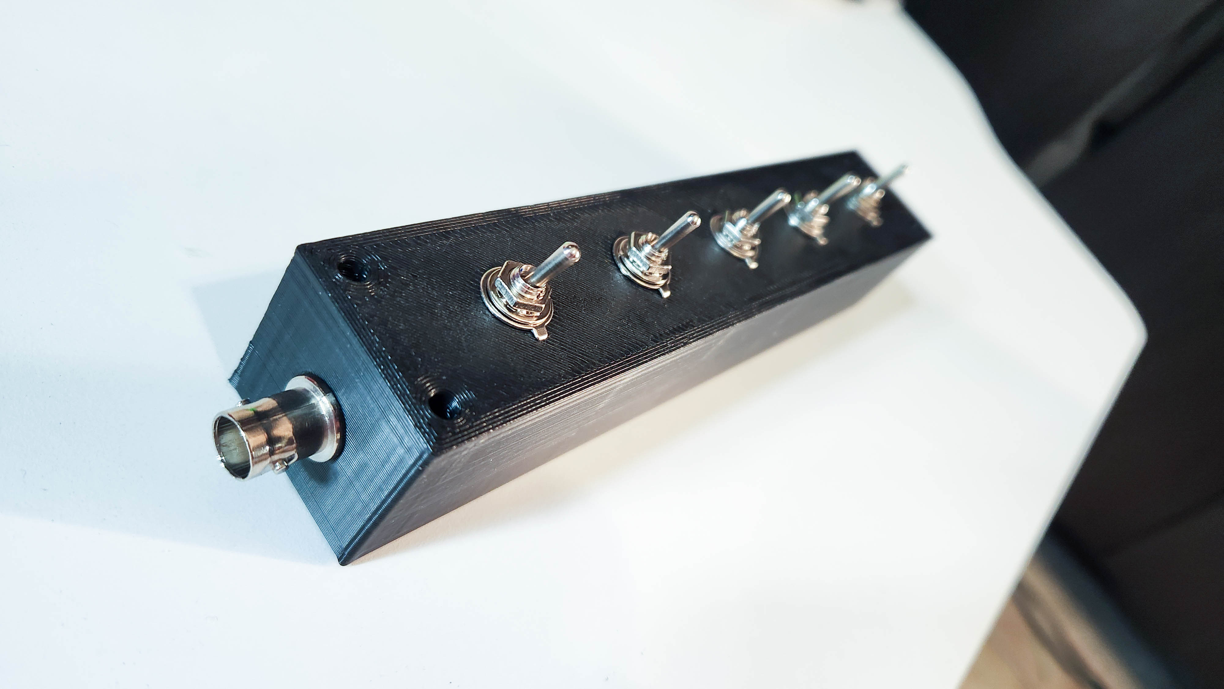 Coaxial Attenuator Box , coax BNC Ham radio DPDT DTDP switch oscilloscope fox hunting RDF spectrum attenuators analyzer