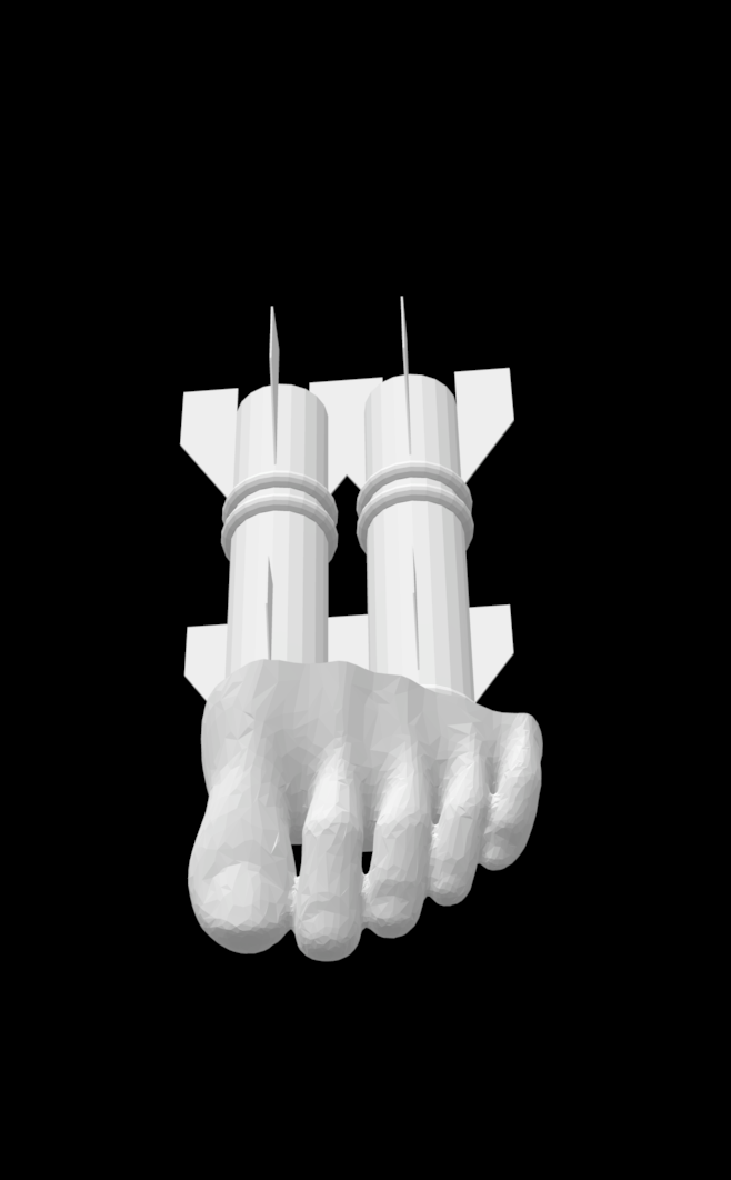 Miniatura 3 do modelo 3D Missile Toe
