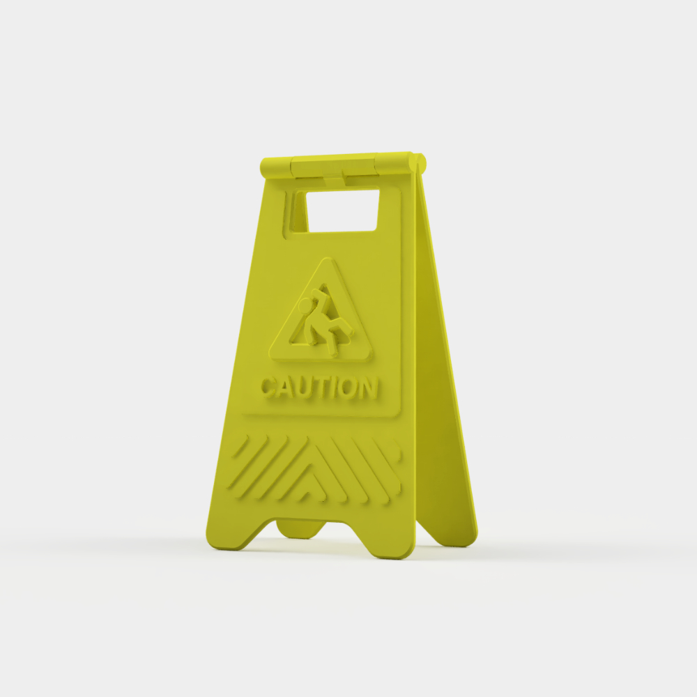 Caution / Taken / Keep Out Sign (Tabletop Miniatures)