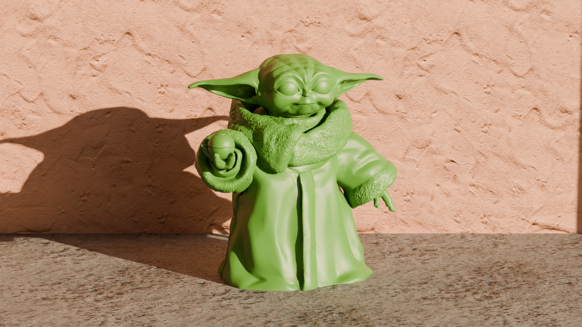 Baby Yoda (Grogu) with Ball - Star Wars Home Decoration