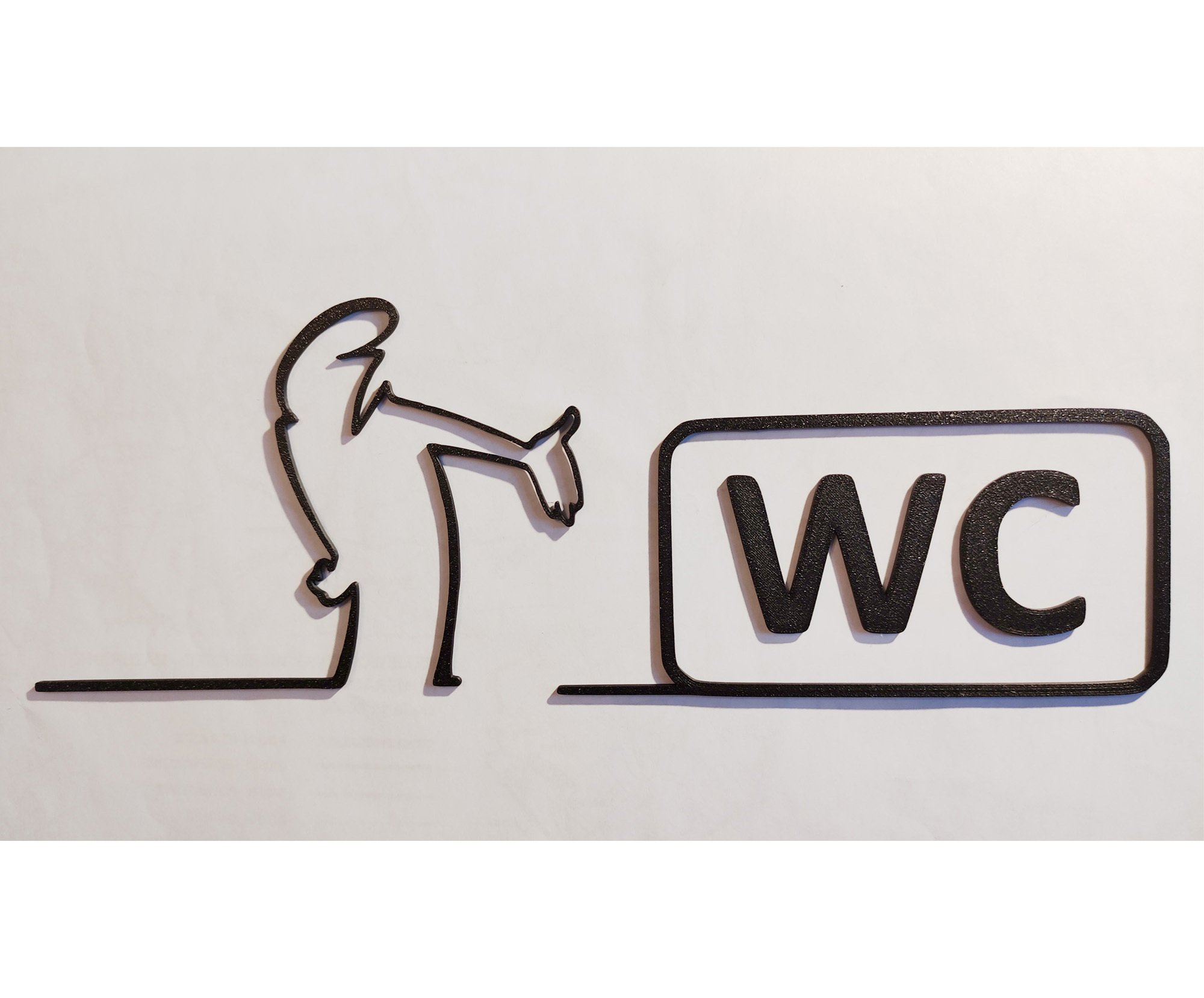 WC door hanger from the iconic cartoon "La Linea" Balum Balum.